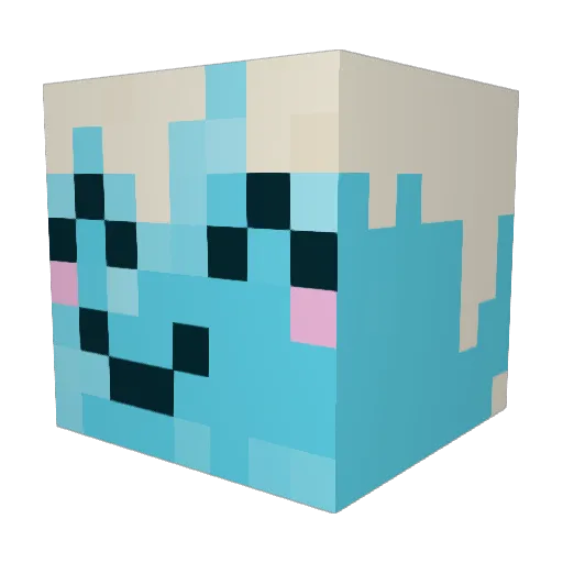 BloodMoon2142 Minecraft avatar head, 3D render
