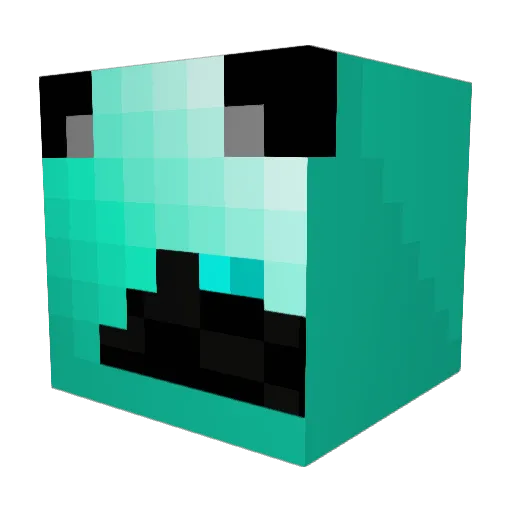 BloodOfPanda Minecraft avatar head, 3D render