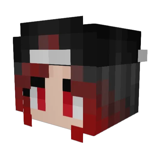 BloodRayneVR Minecraft avatar head, 3D render