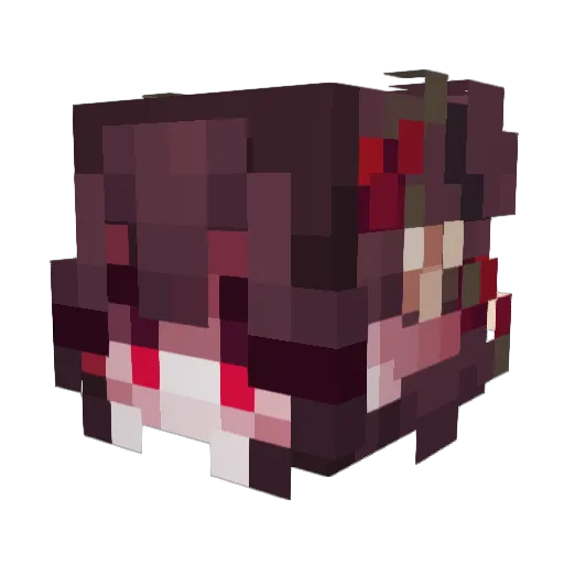 BloodStalker234 Minecraft avatar head, 3D render
