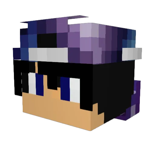 BloodTypeTHC Minecraft avatar head, 3D render