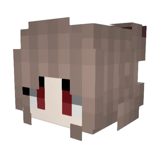Blood_17 Minecraft avatar head, 3D render