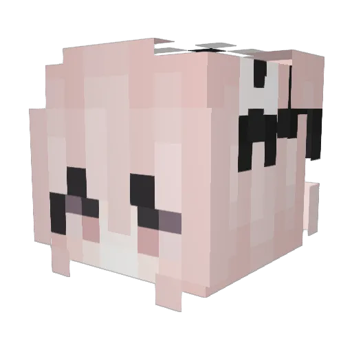 Blood_Alice Minecraft avatar head, 3D render