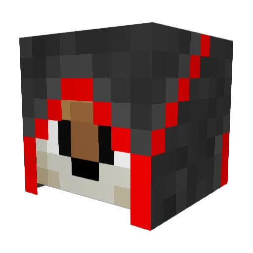 Blood_Haze Minecraft avatar head, 3D render