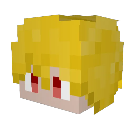 Blood_Hunt Minecraft avatar head, 3D render