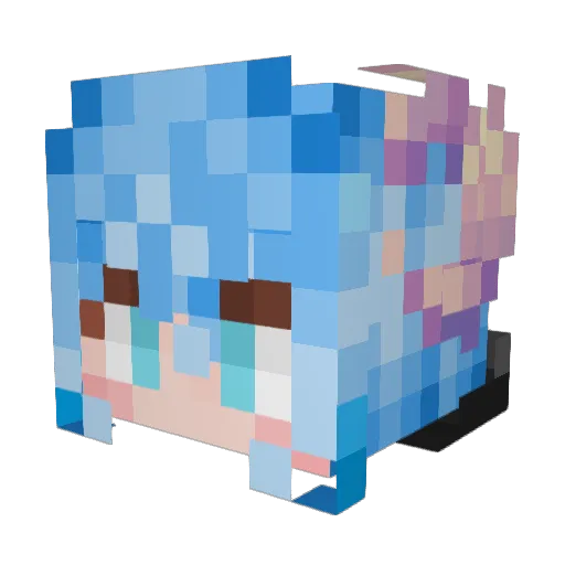 Blood_Moon_X Minecraft avatar head, 3D render