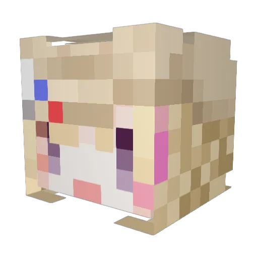 Blood_arts228 Minecraft avatar head, 3D render