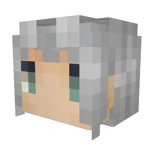 Blood_ck Minecraft avatar head, 3D render