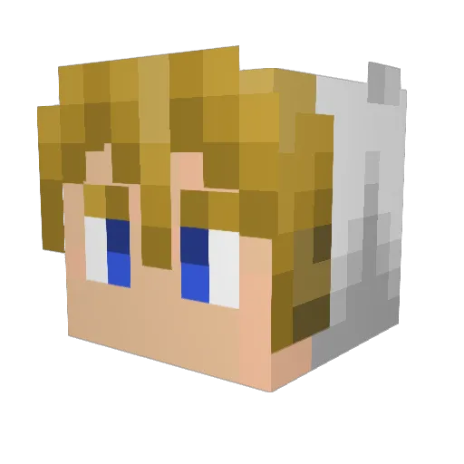 Blood_of_Ghost Minecraft avatar head, 3D render