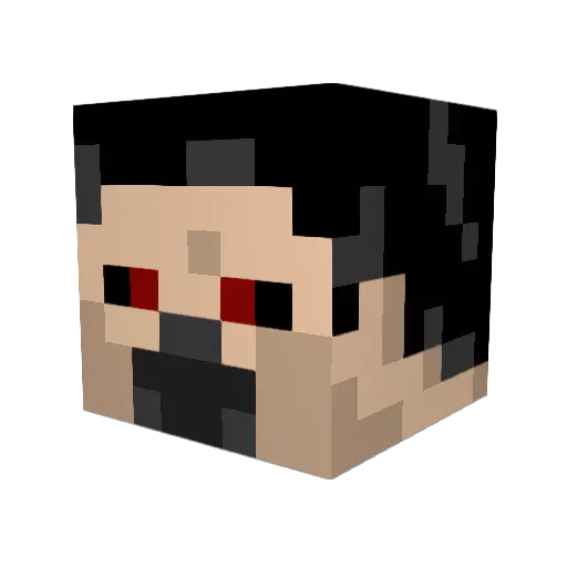 Bloodeye3323 Minecraft avatar head, 3D render