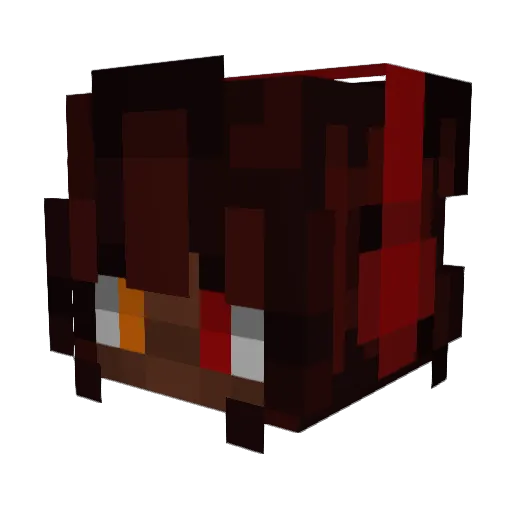 BloodfangNas Minecraft avatar head, 3D render