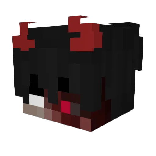 Bloodfire_error Minecraft avatar head, 3D render