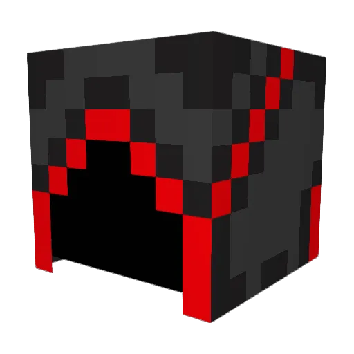 Bloodhowl Minecraft avatar head, 3D render