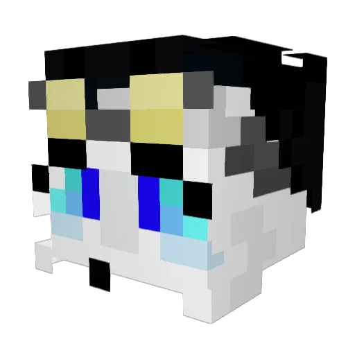 Bloodied_Knight Minecraft avatar head, 3D render