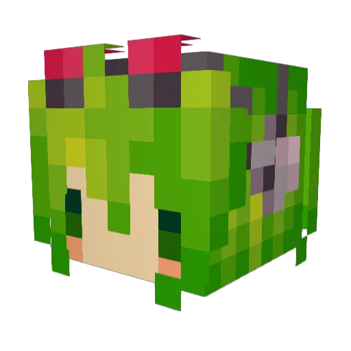 BloodlessTav Minecraft avatar head, 3D render