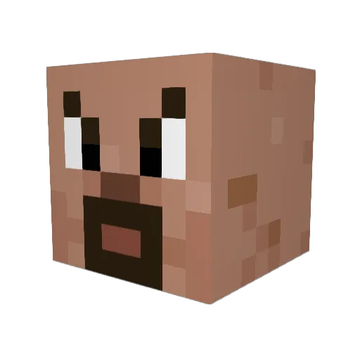 Bloodlions Minecraft avatar head, 3D render