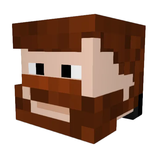 Bloodmonkeys99 Minecraft avatar head, 3D render