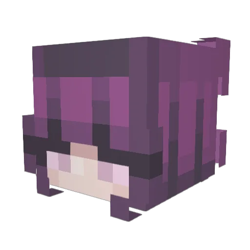 Bloodrose300 Minecraft avatar head, 3D render