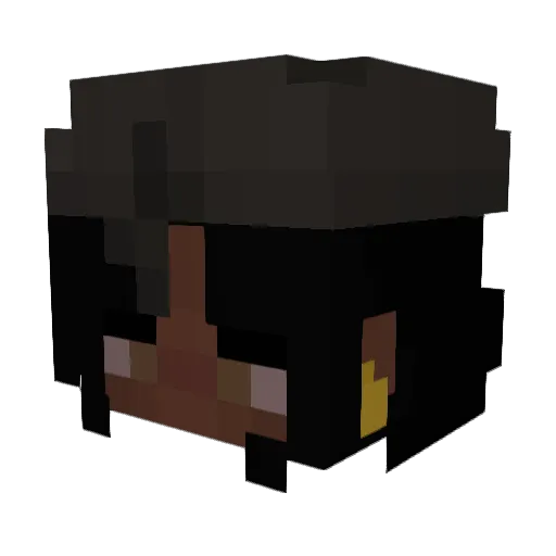Bloodroze21 Minecraft avatar head, 3D render