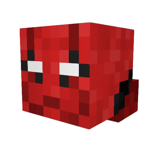Bloodshot22345 Minecraft avatar head, 3D render