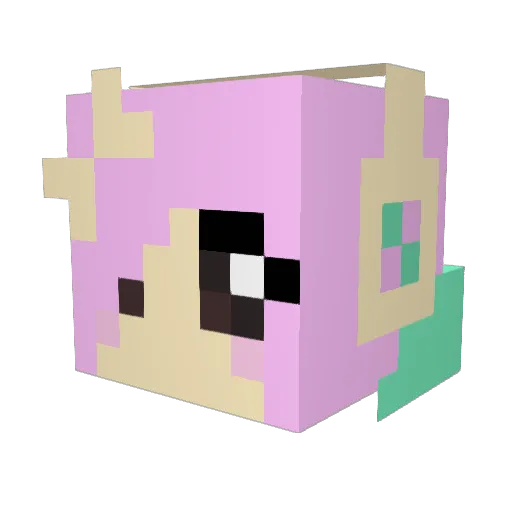 Bloodsnow24 Minecraft avatar head, 3D render