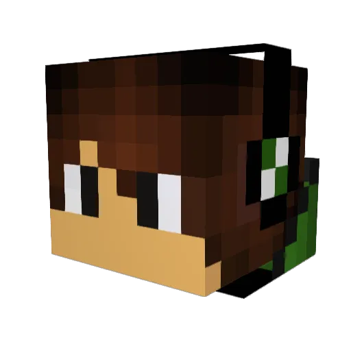 Bloodvally1286 Minecraft avatar head, 3D render