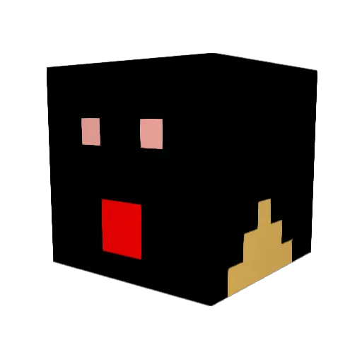 Bloodwalker01 Minecraft avatar head, 3D render