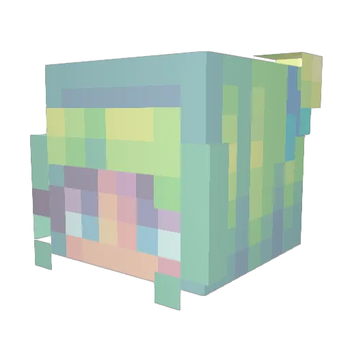 Bloodwolf254 Minecraft avatar head, 3D render