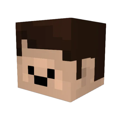 BloodyBoB2810 Minecraft avatar head, 3D render