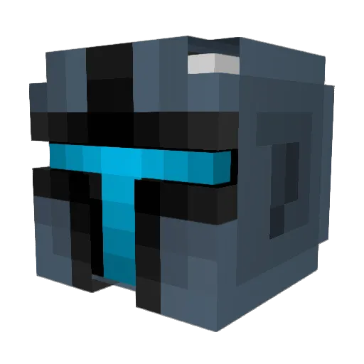 BloodyDoom Minecraft avatar head, 3D render