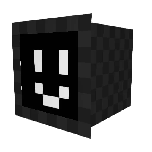 BloodyFace Minecraft avatar head, 3D render