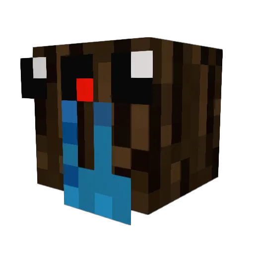BloodyG4mes Minecraft avatar head, 3D render