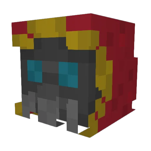 BloodyGoodday Minecraft avatar head, 3D render