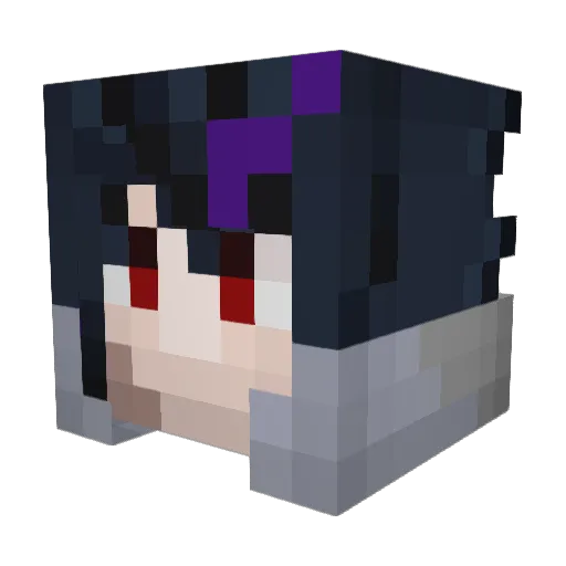 BloodyJPG Minecraft avatar head, 3D render