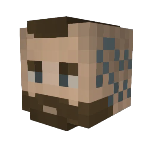 BloodyJack121 Minecraft avatar head, 3D render