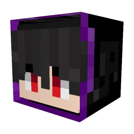 BloodyMaple11 Minecraft avatar head, 3D render