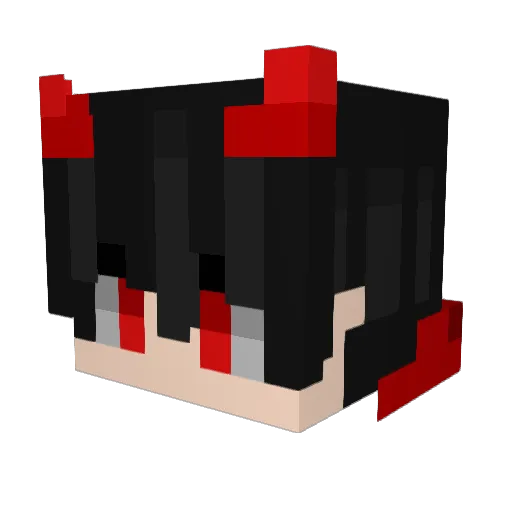 BloodyMoon2440 Minecraft avatar head, 3D render
