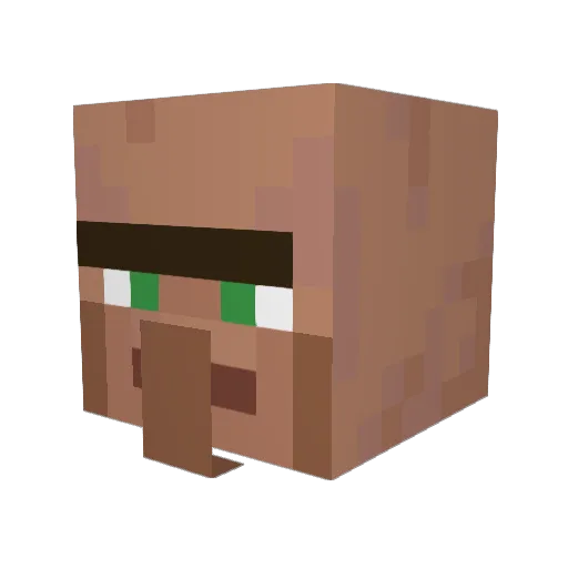 BloodyMuffin Minecraft avatar head, 3D render