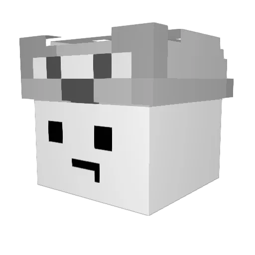 BloodyOG Minecraft avatar head, 3D render