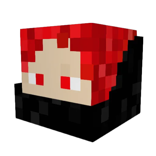 BloodyPeaceKeepr Minecraft avatar head, 3D render