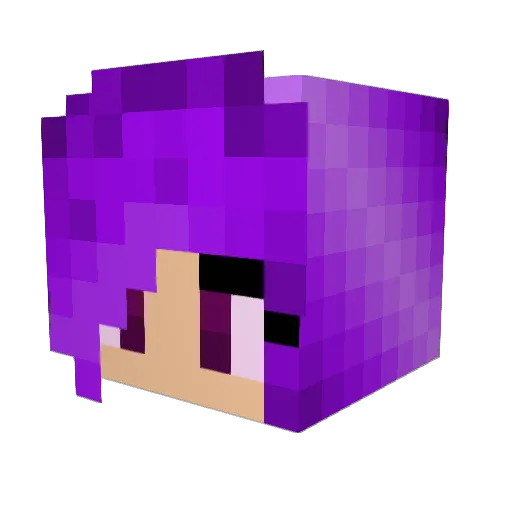 BloodyQueen132 Minecraft avatar head, 3D render