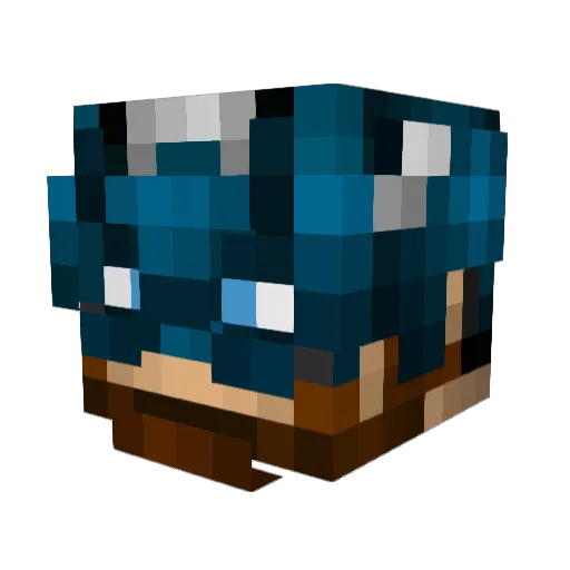 BloodyTheEffect Minecraft avatar head, 3D render