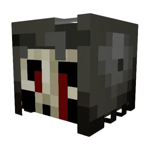 Bloody_Boots Minecraft avatar head, 3D render