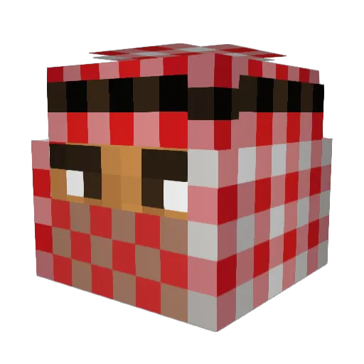 Bloody_Craw Minecraft avatar head, 3D render