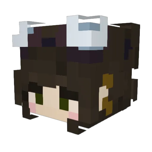 Bloody_Maddy Minecraft avatar head, 3D render