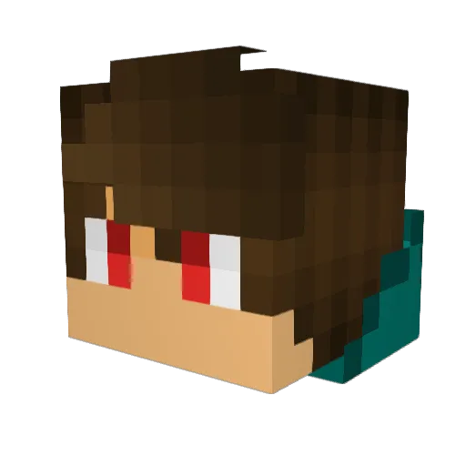 Bloody_WereWolf1 Minecraft avatar head, 3D render