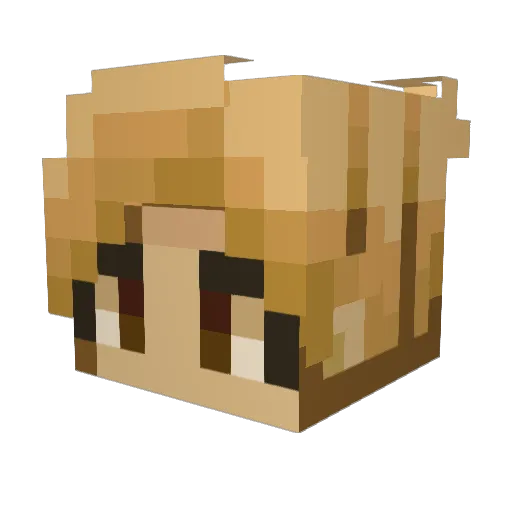 Bloodyassault096 Minecraft avatar head, 3D render