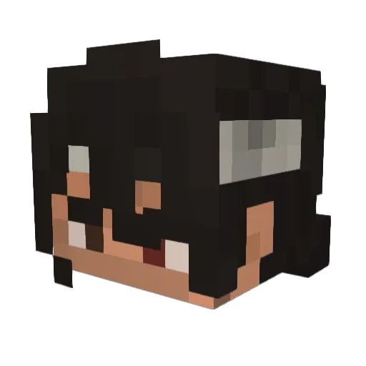 Bloodymary_PHM Minecraft avatar head, 3D render