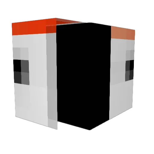 Bloodyprincebox Minecraft avatar head, 3D render