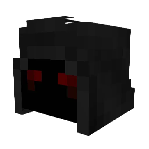 BloodyzDemonz Minecraft avatar head, 3D render